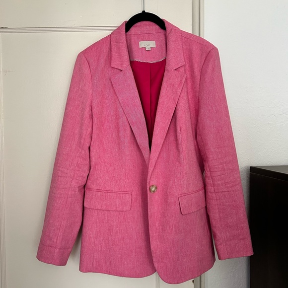 LOFT Jackets & Blazers - Loft / Hot Pink Blazer / Sz 8